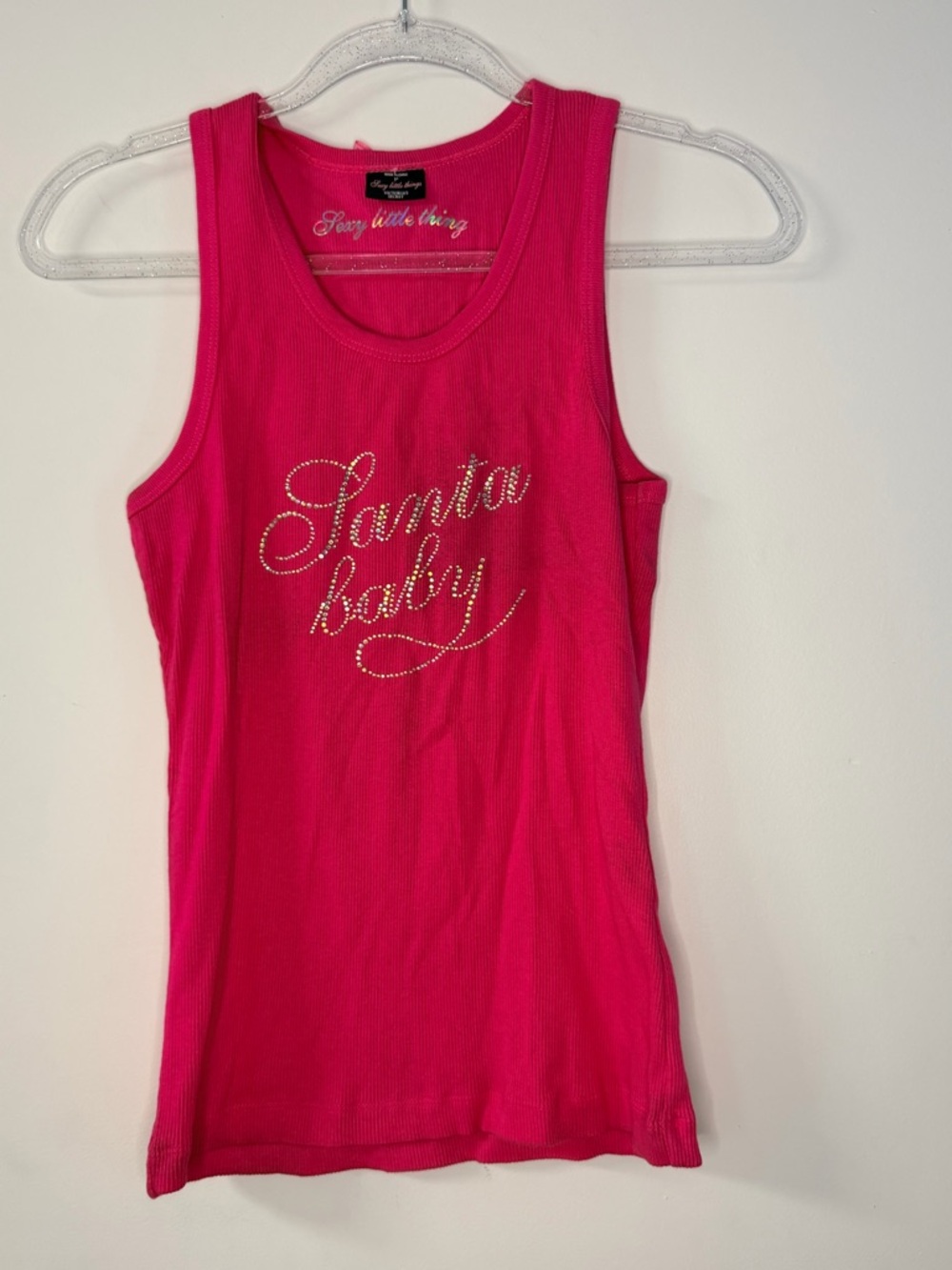 Victoria's Secret Pink 'Santa Baby' Rhinestone Tank size M